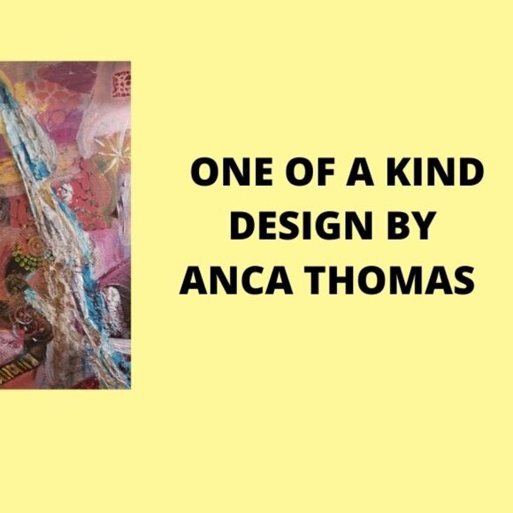 Scarf, knitted with art yarn, new handmade, light and soft, colorful 70x6 inch. - Picture 6 of 6